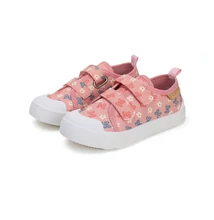 D.D.Step Rózsaszín Kislány Vászoncipő Virággokkal és pillangókkal #CSG-41272B