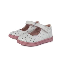 Ponte20 fehér-ezüst csillogó balerina lány cipő 