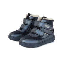 Ponte20 Szupinált kék lány magasszárú téli bélelt cipő #DA06-1-688A