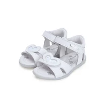 D.D.STEP Fehér KISLÁNY SZANDÁL, CSILLOGÓ SZÍVECSKÉVEL #G075-41103