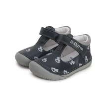 D.D.Step Kisfiú SötétKék Barefoot Nyitott cipő Hintalovakkal #H070-41464A