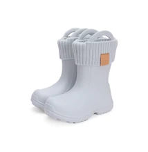 D.D.Step Kisfiú Világos szürke Bélelt ( KIvehető) Ultrakönnyű Gumicsizma #I106-42645