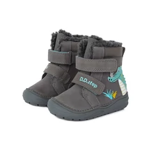 D.D.STEP Szürke KISFIÚ BÉLELT BAKANCS ,CIPŐ KROKODILLAL #W071-318B