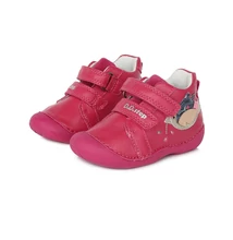 D.D.Step pink Kislány Első lépés Zárt cipő madárka mintával #S015-340B