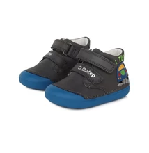 D.D.Step Kék Kisfiú Első lépés Zárt cipő autóval #S066-396