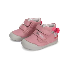 D.D.Step rózsaszín Kislány Első lépés Zárt cipő uszkár mintával #S066-41382
