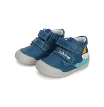 D.D.STEP KÉK KISFIÚ ELSŐ LÉPÉS ZÁRT CIPŐ HAJÓ MINTÁVAL #S066-41733