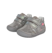 D.D.Step ezüst Kislány Barefoot Zárt cipő virággal és méhecskével #S070-375A