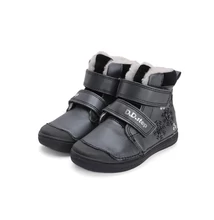 D.D.Step Fekete Kislány Bélelt bokacipő Hópelyhekkel #W049-42729B