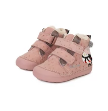 D.D.STEP Rózsaszín KISLÁNY ELSŐ LÉPÉS TÉLI BÉLELT HÓTAPOSÓ PINGVINNEL #W066-352A