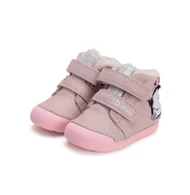 D.D.Step Rózsaszín Kislány Első lépés Bélelt bokacipő cuki pingvinnel #W066-42268A