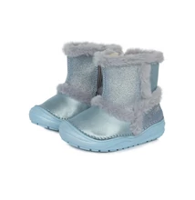 D.D.Step kék ezüst nagyon cuki téli bélelt Kislány csizma #W071-189A