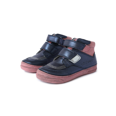 D.D.step kék-rózsaszín két tépőzáras magas szárú cipő