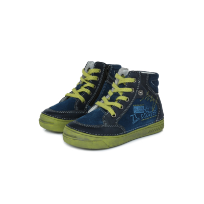D,D,step kék-zöld magas szárú fűzős fiú cipő 