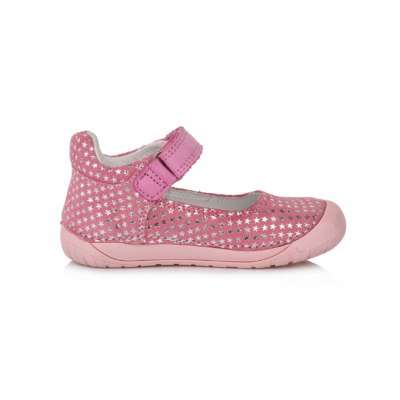 D.D.Step  "Barefoot" nyitott Balerina Kislány cipő Rózsaszín ezüst csillagokkal