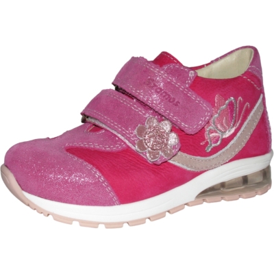 Szamos pink-rózsaszín lány cipő pillangó hímzéssel