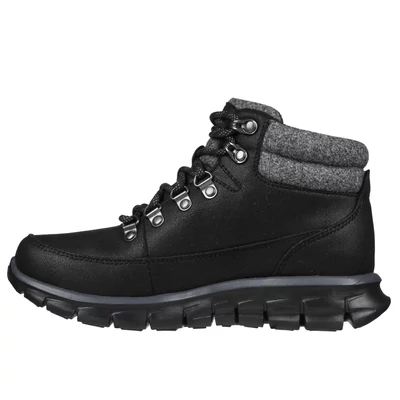 Skechers fekete női őszi téli bakancs Synergy - Cool Seeker #167425 BLK