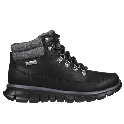 Skechers fekete női őszi téli bakancs Synergy - Cool Seeker #167425 BLK