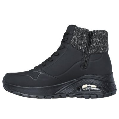 Skechers Magasszárú téli Női  sneaker- Uno Rugged - Darling #167988 BLK