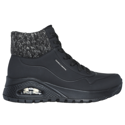 Skechers Magasszárú téli Női  sneaker- Uno Rugged - Darling #167988 BLK