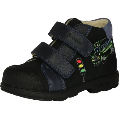 Szamos szupinált kék cipő fiú gyerekeknek , iskolabusszal vízlepergető, kényelmes és egészséges lábbeli #1865-10709