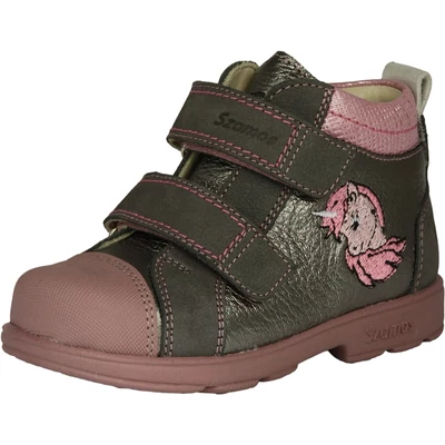 Szamos szupinált ezüst cipő kislány gyerekeknek , unikornissal vízlepergető, kényelmes és egészséges lábbeli #1867-40749