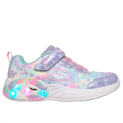 Skechers villogós unikornisos lány sportcipő, szivárvány színű #303063LVMT