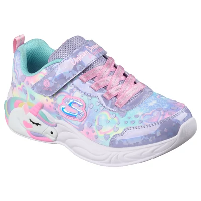 Skechers villogós unikornisos lány sportcipő, szivárvány színű #303063LVMT