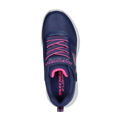 SKECHERS LÁNY Sola Glow kék , világító talpú #303715L NVY