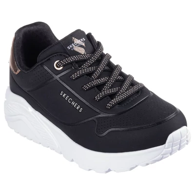 Skechers Feket Lány UNO Lite #310384 BLK