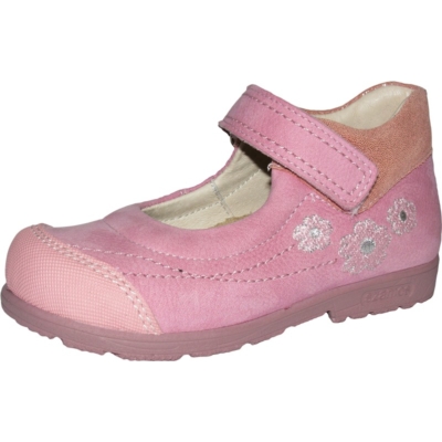 Szamos pink rózsaszín balerina cipő virágokkal díszített