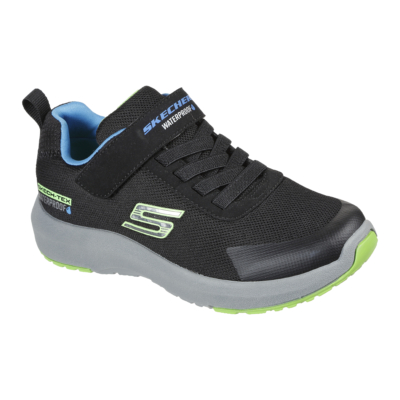 Skechers  vízálló fekete zöld sportcipő tépőzárral állítható 403661L_BLK