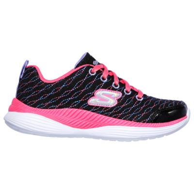 Skechers fekete-pink lány memóriahabos sport cipő