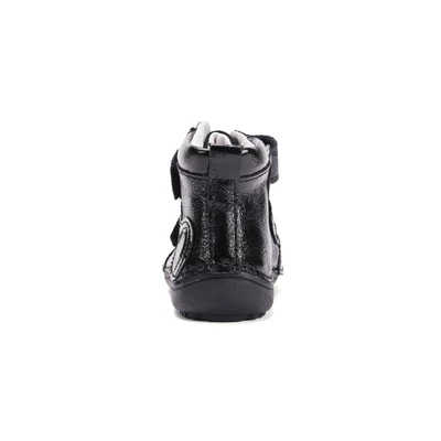 D.D.Step Fekete Kislány Barefoot Zárt cipő Szívecskével #A063-52818