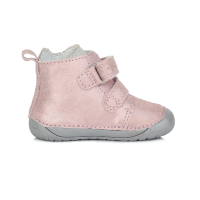 D.D.Step , Rózsaszín , róka mintával Kislány "Barefoot" bokacipő A070-534A