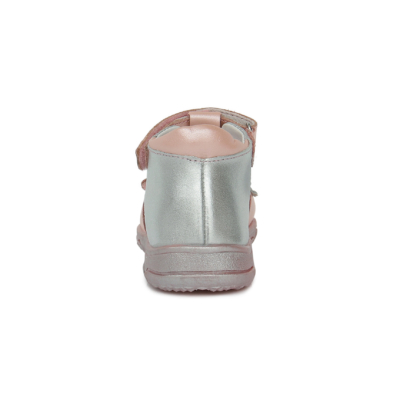 D.D.Step Kislány szandál rózsaszín ezüst ,hattyű mintával szélesebb lábú gyereknek ajánlott AC64-623B