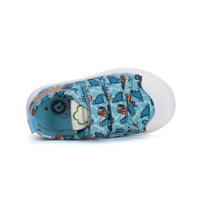 D.D.Step színes Kisfiú Vászoncipő Cápával #C096-51352