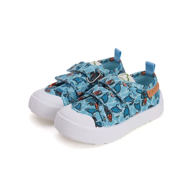 D.D.Step színes Kisfiú Vászoncipő Cápával #C096-51352