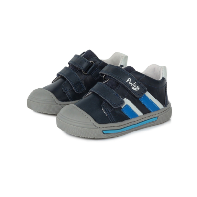 Ponte20 Szupinált kisfiú bokacipő, kék, klasszikus minta nélküli #DA03-1-341A