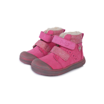 Ponte20 Szupinált pink magas szárú, két tépőzáras,vízlepergető, téli,bélelt kislány bokacipő