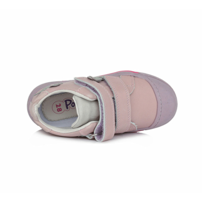 Ponte20 Szupinált rózsaszín szürke Lány bokacipő, pillangó mintával, Megerősített kéreg, a stabil boka tartáshoz | Extra cipőorr és lábujj védelem DA03-1-872A