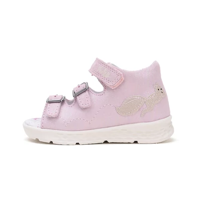 Ponte20 Szupinált Gyerek Szandál – Rózsaszín, Kétcsatos, Egészséges Lábfejlődéshez Mókussal #DA05-5-1368C