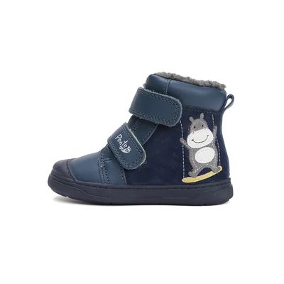Ponte20 kék magas szárú téli bélelt Kisfiú Szupinált vízlepergető cipő #DA07-5-2473A