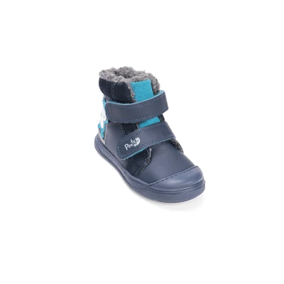 Ponte20 kék magas szárú téli bélelt Kisfiú Szupinált vízlepergető cipő #DA07-5-2292