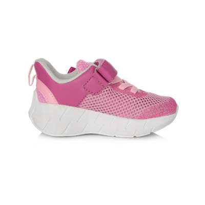 D.D.Step Lány "világító" sportcipő,rózsaszín pink  ,két tépőzárral állítható, vízlepergető F61-297E