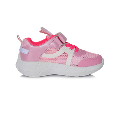 D.D.Step Lány "világító" sportcipő, rózsaszín pink ,két tépőzárral állítható, vízlepergető F61-921D