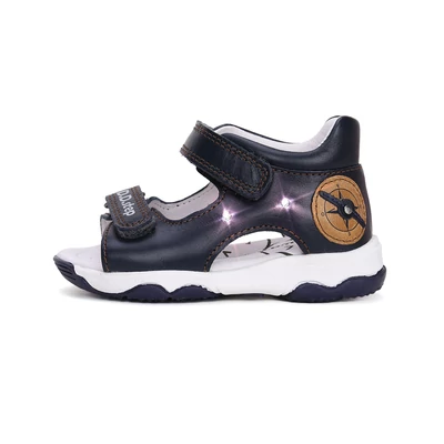 D.D.Step kék Kisfiú Világító Szandál iránytűvel #G064-51517
