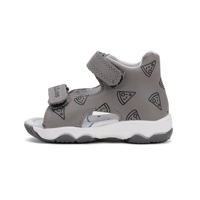 D.D.Step Szürke pizza szeletekkel  Kisfiú Szandál #G064-51586A