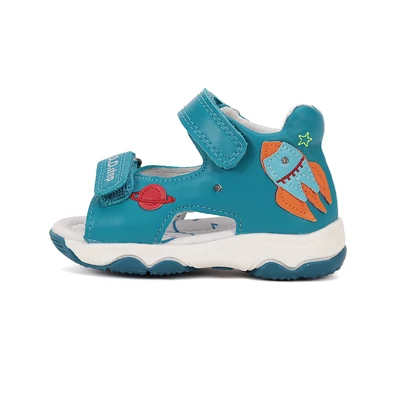 D.D.Step kék Kisfiú Világító Szandál űrhajóval #G064-51816B