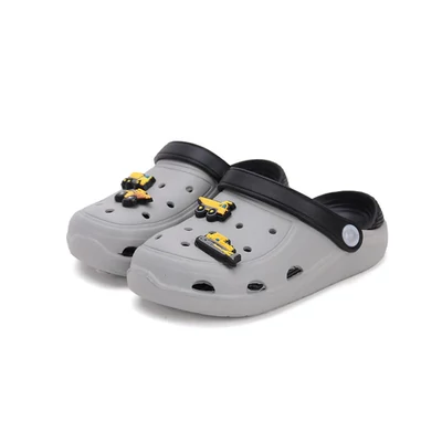 D.D.Step szürke Kisfiú Papucs munkagépekkel #J091-51713